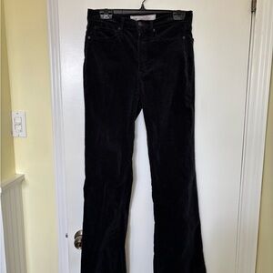 GAP 70’s Flare High Rise (2 pairs/one $- dark green corduroy & black velvet)